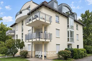 Zentral gelegene 1-Zimmer-Wohnung mit Terrasse nahe dem Dresdner Campus – Blick von der Seite
