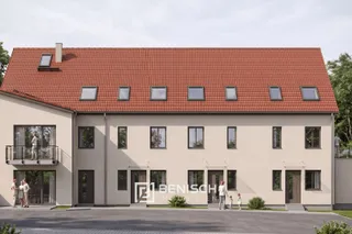 Das Flaggschiff des Hofs - fünf Zimmer auf drei Etagen, mit Wintergarten, Balkon und Garten – Außenansicht