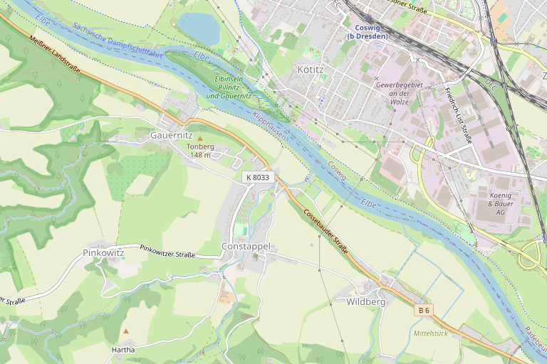 Lage von Wo Feierabendruhe auf Elbnähe trifft: Ihr Baugrundstück in Klipphausen-Gauernitz – Kartenausschnitt Gauernitz · Klipphausen