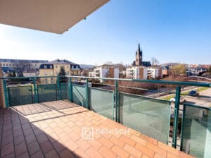 Balkon mit Blick auf die Weißeritz