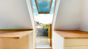 Blick zum Balkon