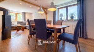 Essecke im Wohnzimmer