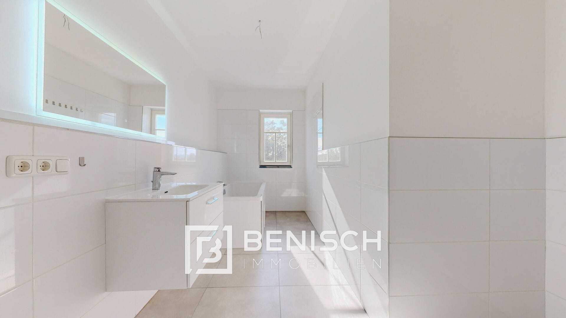 Regendusche mit Unterputzarmatur